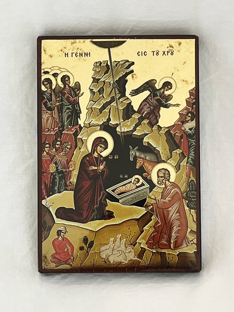 Nativity of Christ Gold Leaf Icon (1)