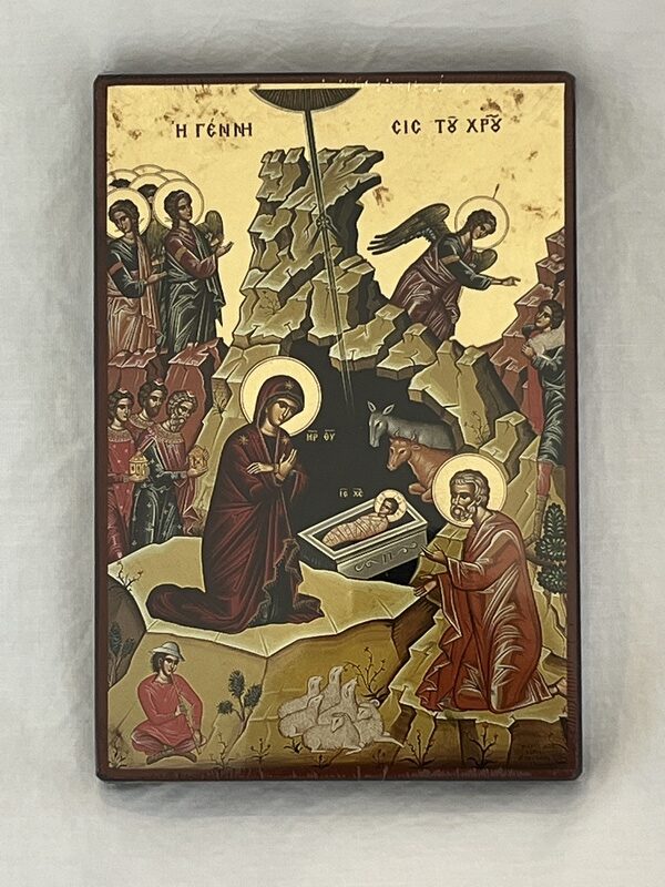 Nativity of Christ Gold Leaf Icon (2)